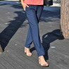 pantalon taille élastique femme âgée - broderies
