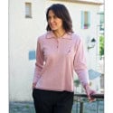 Polo fantaisie ML taille 38 à 56 rose