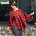 Poncho cerise