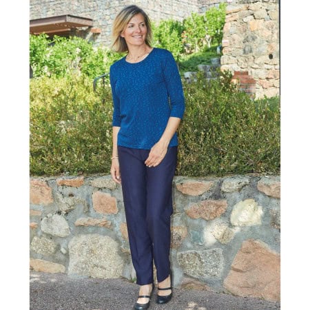 Pantalon tailles 38 à 72 élastiqué marine