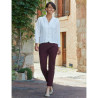 Pantalon élastiqué fantaisie  Bordeaux Tenue