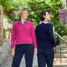 Polo femme dépendante ouverture dos - boutons