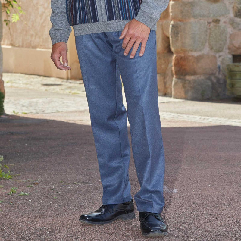Pantalon Homme,Pantalon Jogging Homme en Coton Taille Elastique
