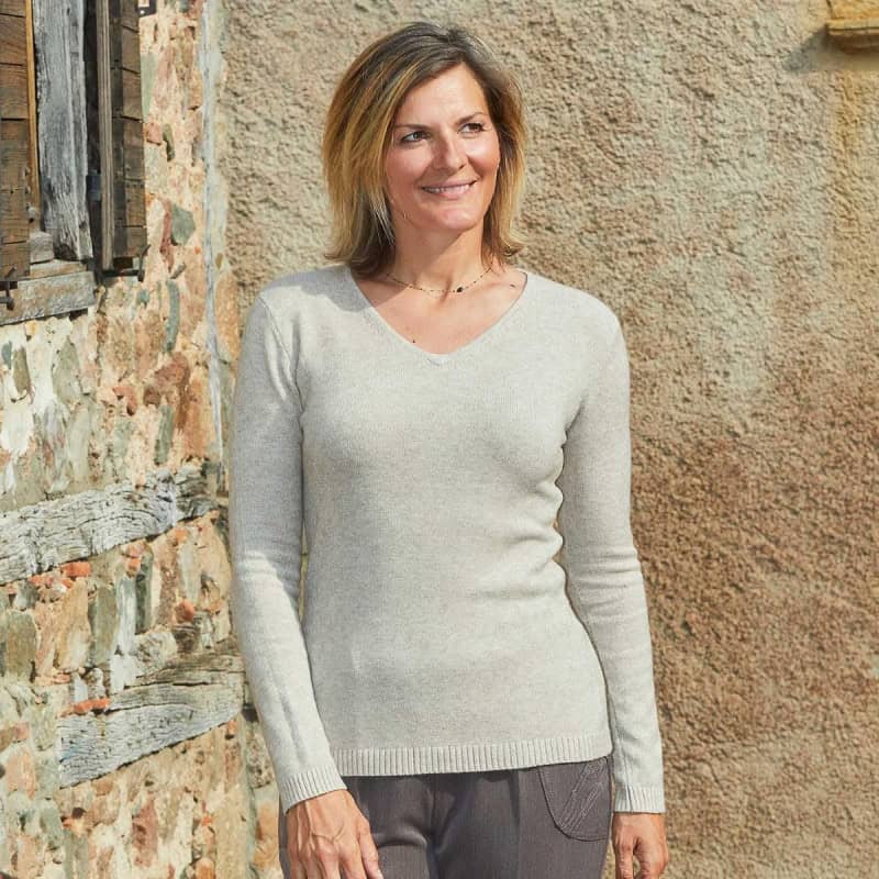 Pull extra doux beige T. 36 à 54 Pull extra doux beige T. 36 à 54