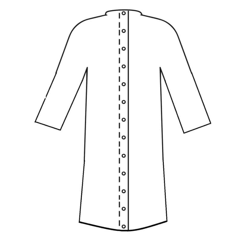 Chemise de nuit m?�dicalis?�e ouverte dans le dos pour femme d?�pendante