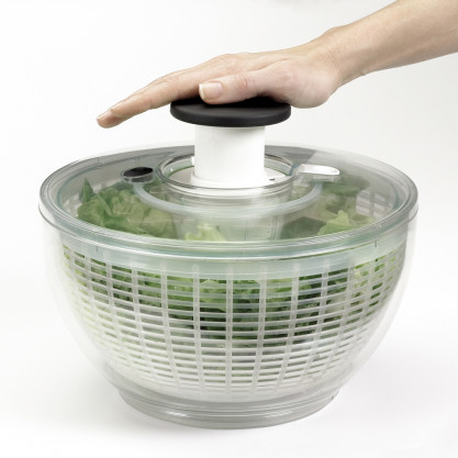 Essoreuse à salade grand modèle transparente facile à utiliser Oxo