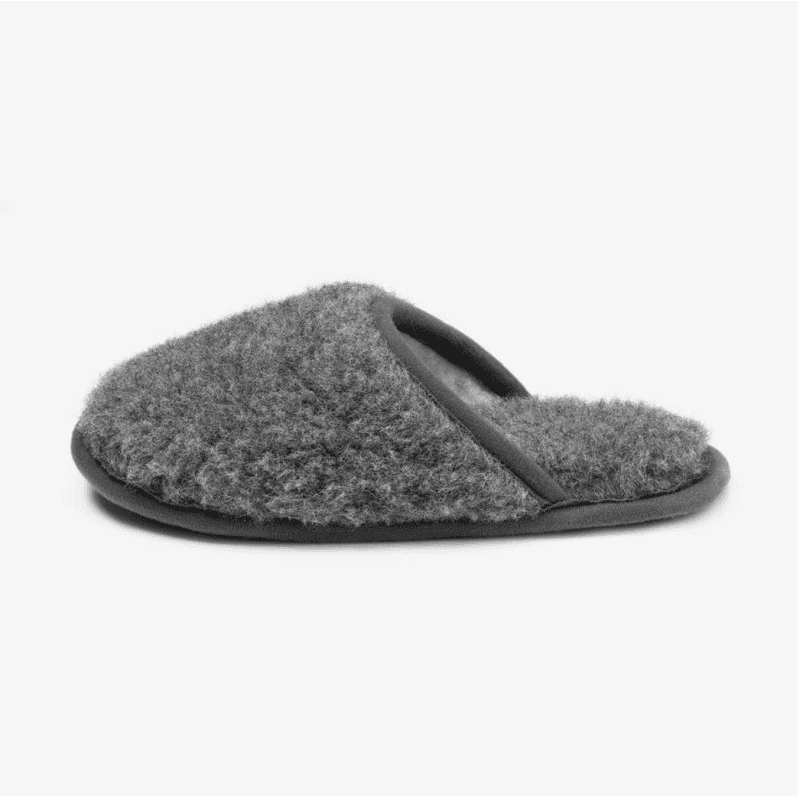 Chaussons Pantoufles Femme 100% Laine Mouton, Cuir Fourrure, Pointure 38 - Neuf WJK