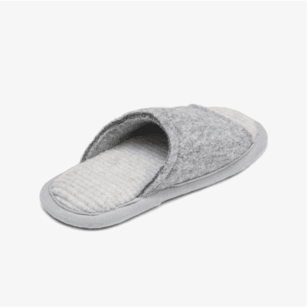 Pantoufles ouvertes gris clair p36 à 45 100% Merinos