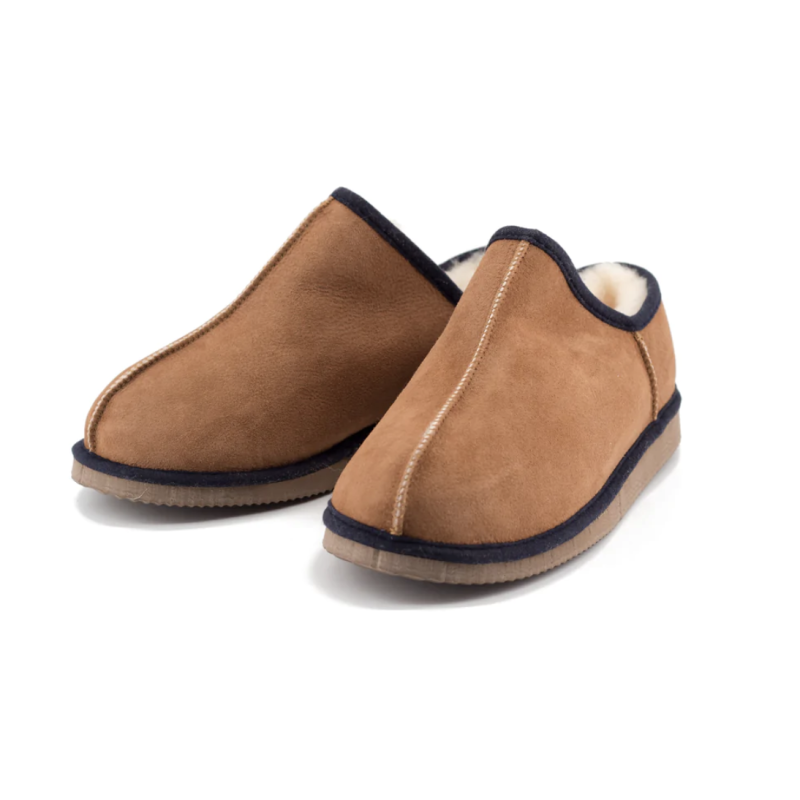 Chausson mouton mixte forme sabot Chausson mouton mixte forme sabot