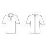 Polo ouvert dos zip T2 à T6 - schéma ouverture dos