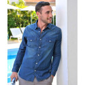 Chemise jean's fermeture pressions T2 à 7