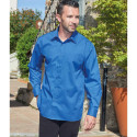 Chemise unie ML T2 à 8 - Bleu