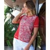 Pull pour femme coton mélangé avec rayures 