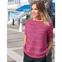 Top 2 coloris avec coton T.38 à 56 framboise