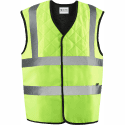 Gilet de sécurité rafraîchissant jaune de face