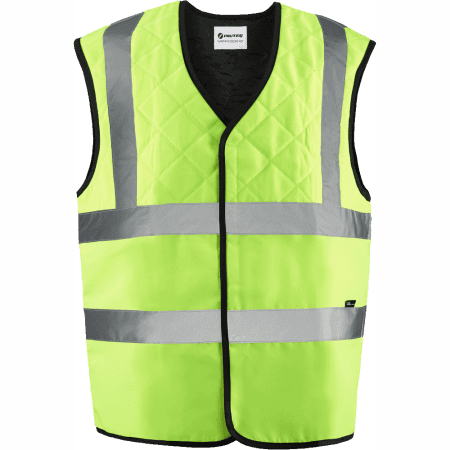 Gilet de sécurité rafraîchissant jaune de face