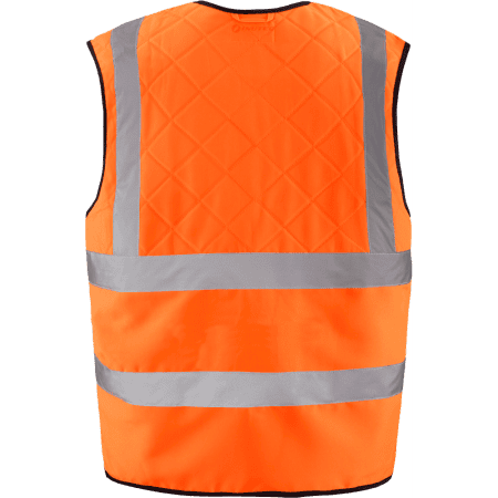 Gilet de sécurité rafraîchissant orange de face