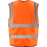 Gilet de sécurité rafraîchissant orange de face