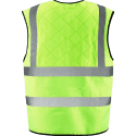 Gilet de sécurité rafraîchissant jaune de dos