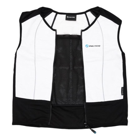 Veste rafraîchissante ouverte devant blanc / noir