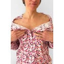 T-shirt ML ouvert épaules & devant S à 3XL - ouverture