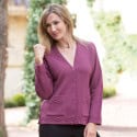 Gilet 12 coloris T.38 à 68 prune