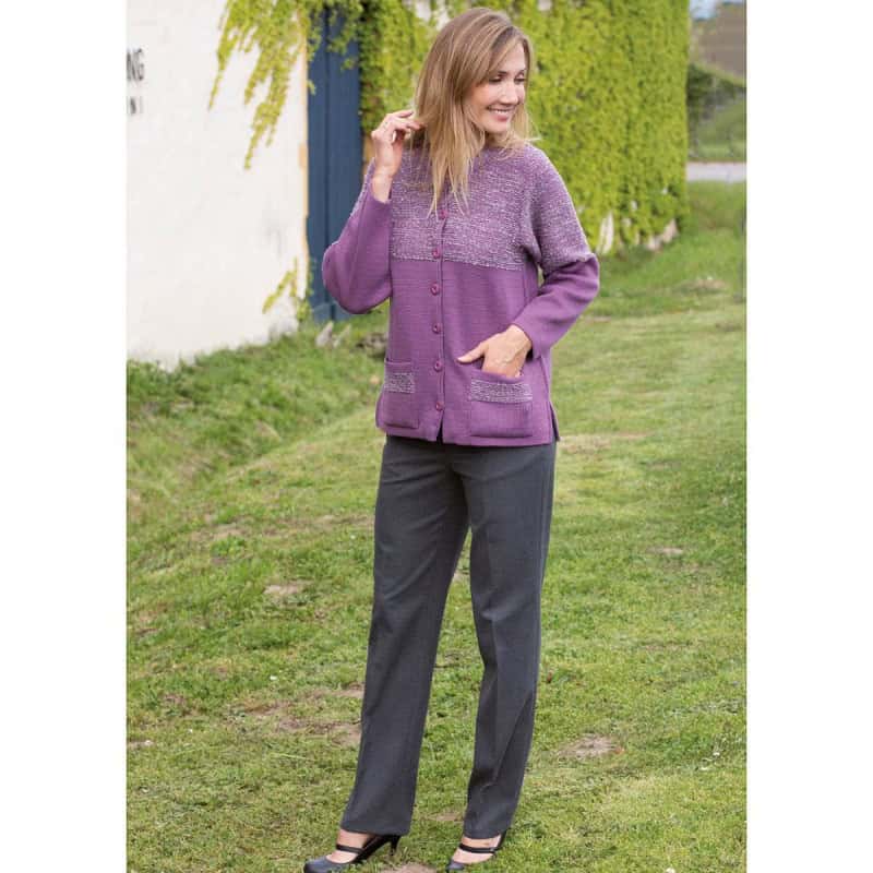 Pantalon ceinture confort T 38 à 56 gris