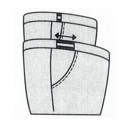 Pantalon ceinture confort T 38 à 56 schema ceinture