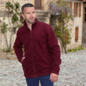 Veste zippée T2-T8 Bordeaux homme