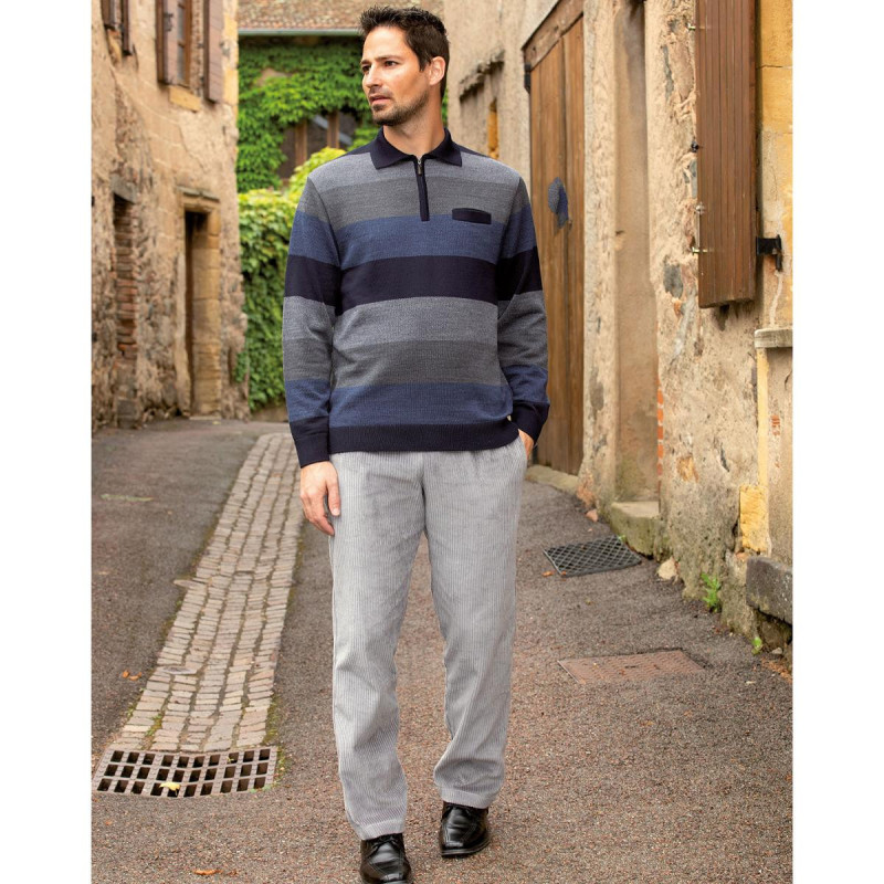 Pantalon velours 38 au 64 gris situation Pantalon velours 38 au 64 gris situation