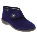 Chaussons chauds marine / bordeaux P36 à 42