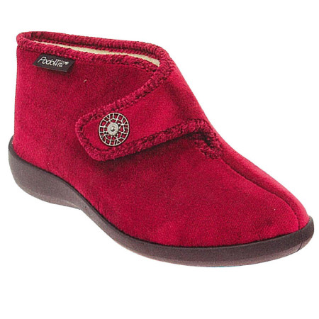 Chaussons chauds marine / bordeaux P36 à 42