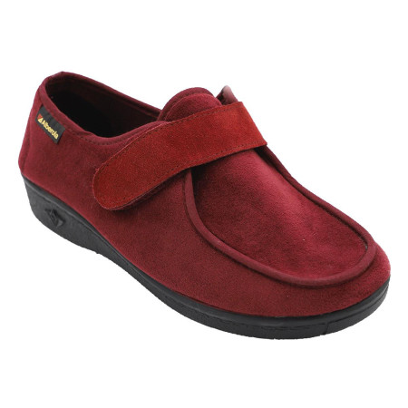 Chaussons velcro bordeaux / marine P36 à 42