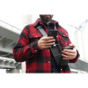 Sac banane sécurisé alu. RFID - Ouvert - Compartiment porte monnaie
