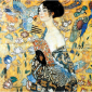 Puzzle "La dame à l'éventail" Klimt - coffret