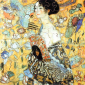 Puzzle "La dame à l'éventail" Klimt - coffret