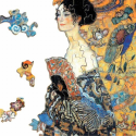 Puzzle "La dame à l'éventail" Klimt - coffret