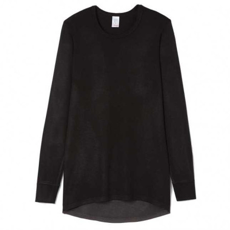 T-shirt tribothermic Dos long ML noir / blanc