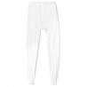 Caleçon long ouvert coton bio blanc
