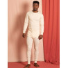 Caleçon long ouvert coton bio ecru