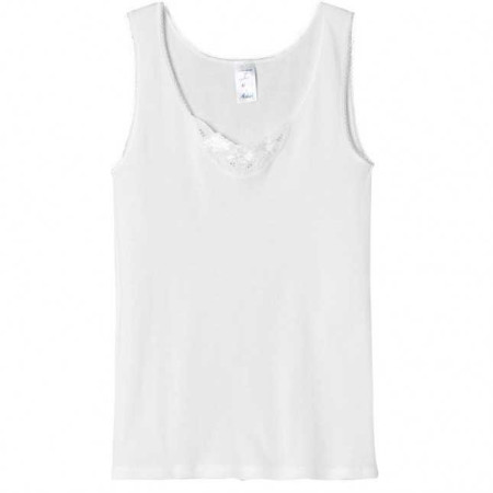 Débardeur femme coton peigné