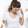 Tee-shirt femme coton peigné