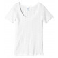 T-shirt femme coton peigné maille losange