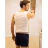 Débardeur homme coton bio côtes fines