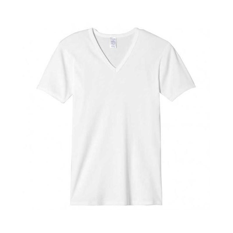 Tee-shirt homme coton bio côtes fines