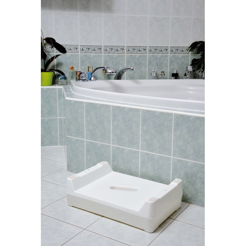 Marchepied Antidérapant Pour Personnes âgées - Escabeau Portable 43x33x9 Cm - Pour Salle De Bain, Lit, Voiture - Stabilite Et Rangement Facile