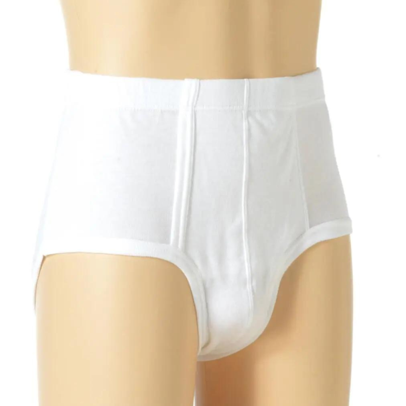 Slip kangourou 100% coton - blanc