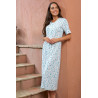 Chemise de nuit ouverte devant pour femme