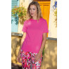Tee-shirt 100% coton T.38 à 56 fuchsia