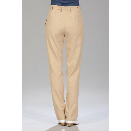 Pantalon ceinture confort T 38 à 56 - Beige